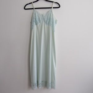 baby blue vintage slip dress